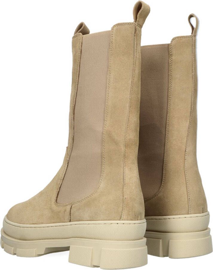 Wysh Beige Chelsea Boots Anna