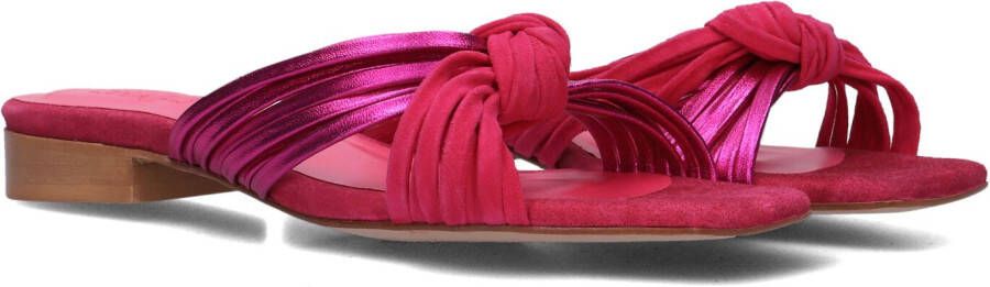 Fabienne Chapot Momo sandaal van geitensuède met geknoopt detail