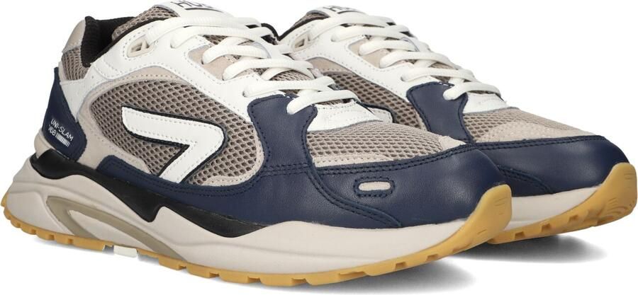 Hub Heren Lage sneakers Chunky zool Slam Donkerblauw Suède