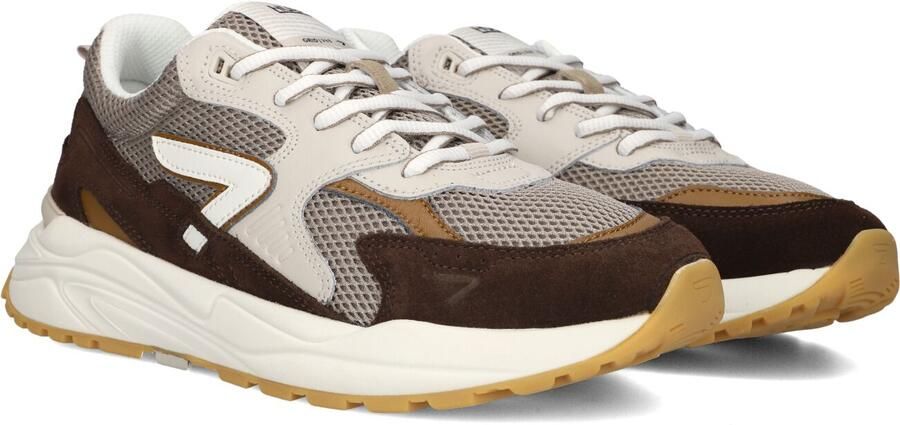 Hub GRID Almond Brown Off White Mesh Heren