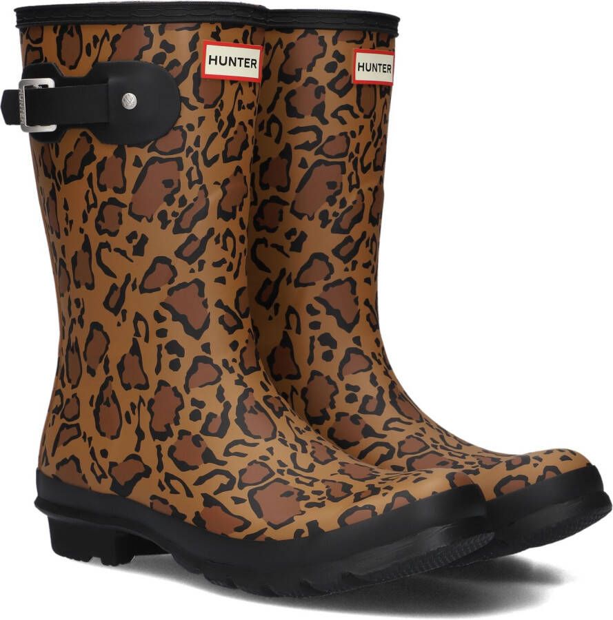 Hunter Womens Original Short Laarzen Rubber Dames Bruin