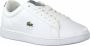 Lacoste Carnaby Evo Wit Zilver Dames Sneaker 39SFA0038 - Thumbnail 1