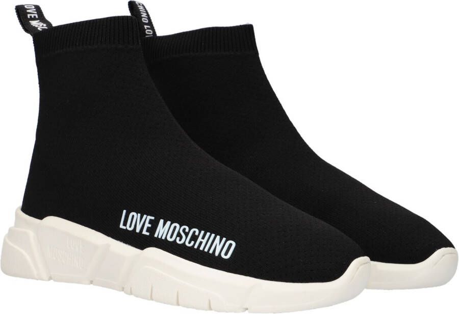 Love Moschino Zwarte Hoge Sneaker Ja15343g1g