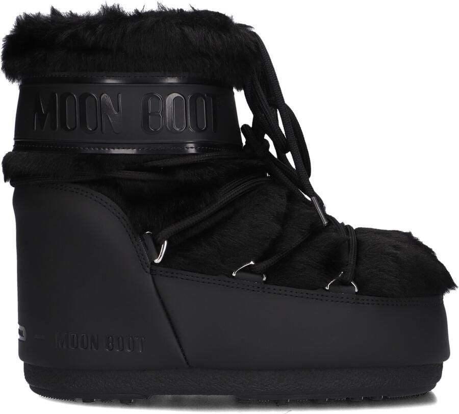Moon boot Icon Low snowboot met imitatiebont en waterafstotende coating