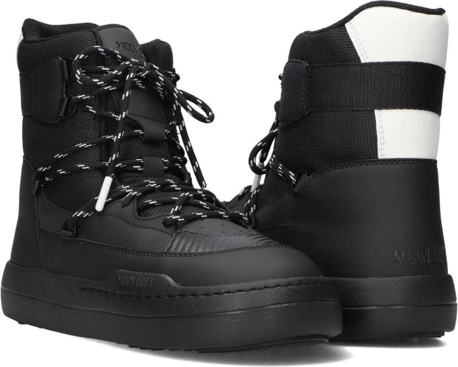 MOON BOOT Snowboots Heren Mb Park Sneaker Boot Maat: 46 Materiaal: Leer Kleur: Zwart