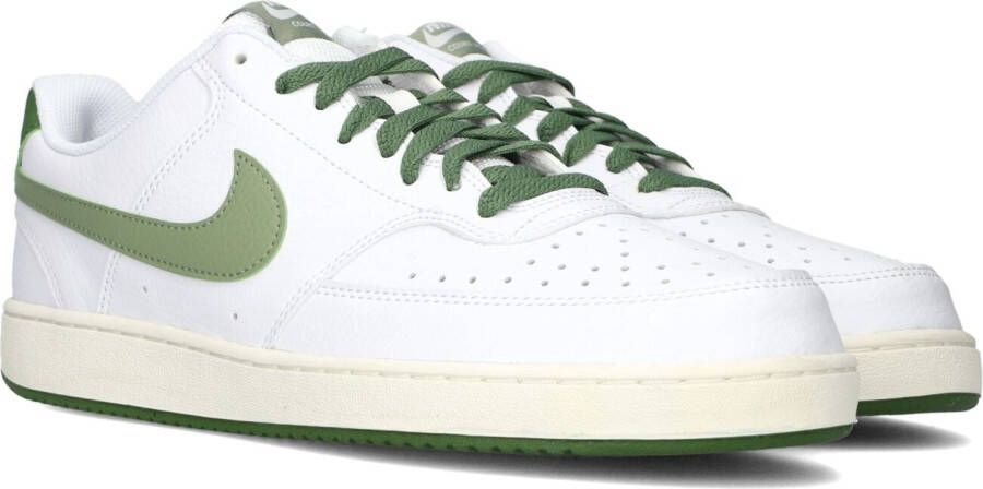 Nike Lage Court Vision Sneakers Wit Groen White Heren