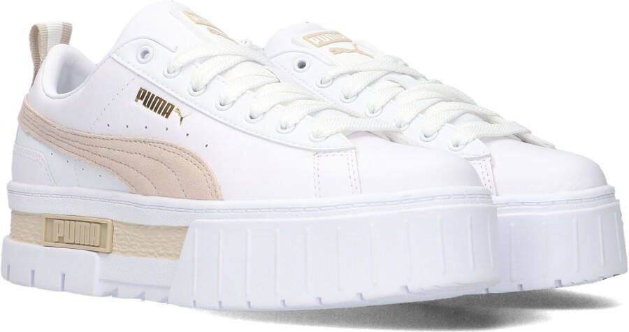 Puma Witte Lage Sneakers Mayze Lth Wn