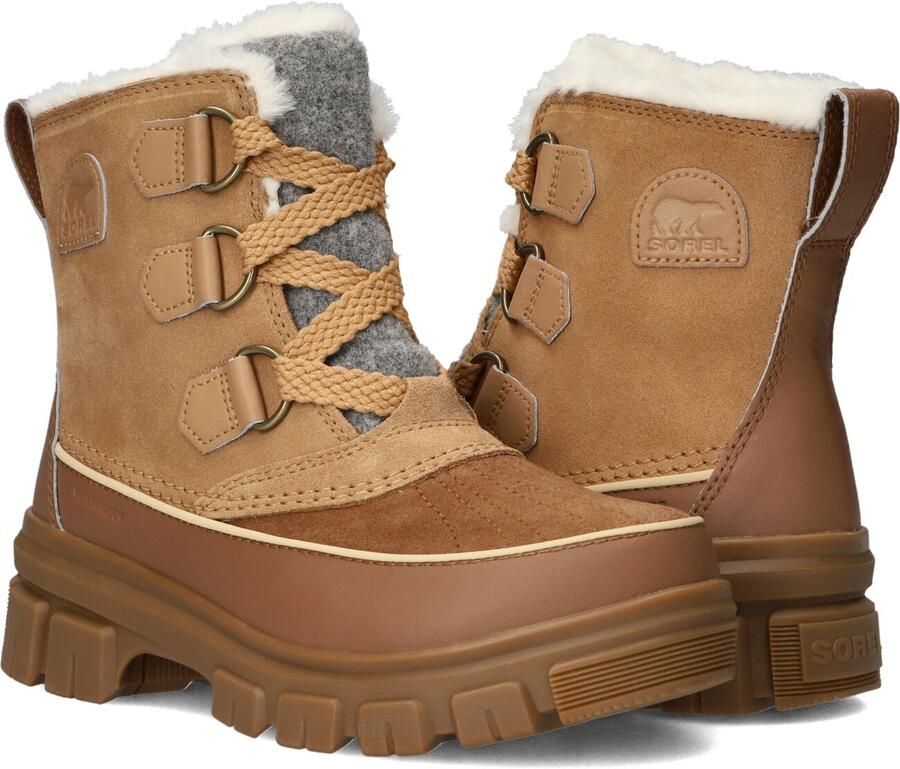 SOREL Laarzen Dames Torino V Wp Maat: 38 Materiaal: Leer Kleur: Bruin