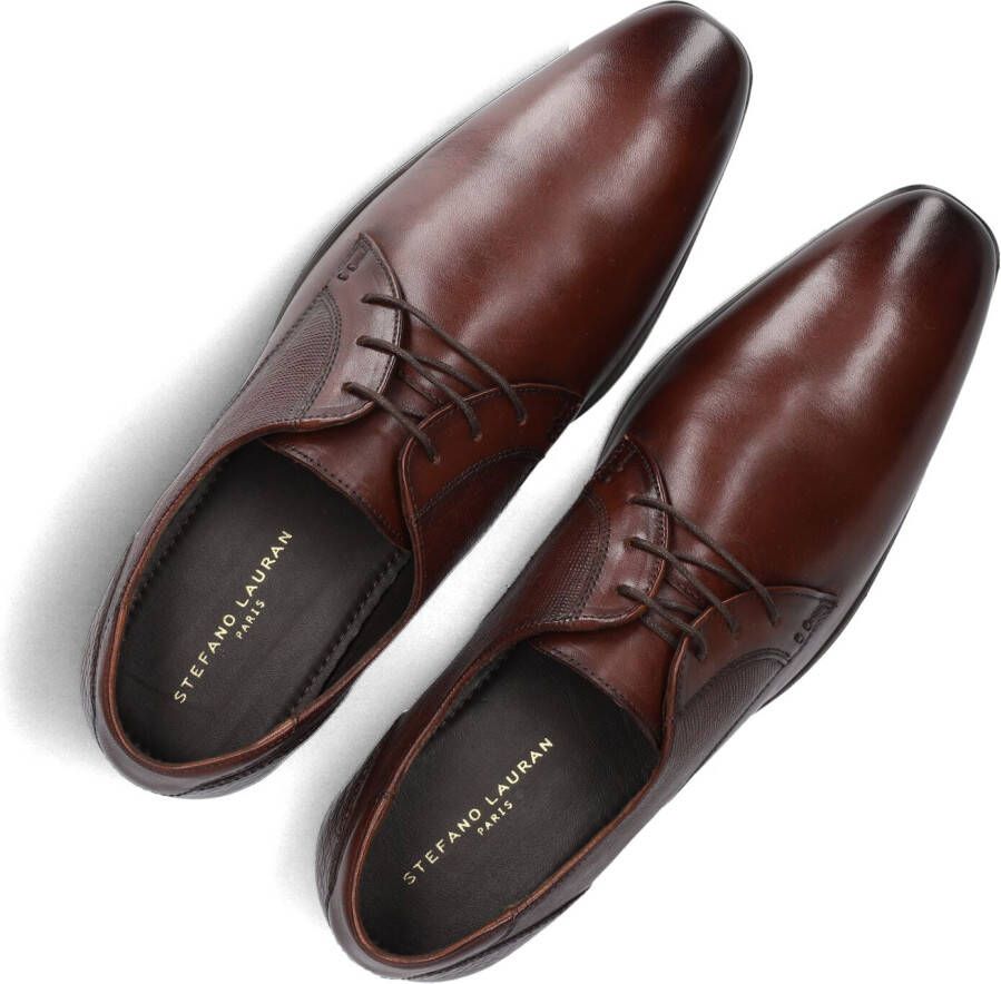 Stefano Lauran 84708 Nette schoenen Business Schoenen Heren Cognac