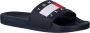 Tommy Hilfiger Tommy Jeans Flag Pool Slide Open Teen blauw - Thumbnail 1