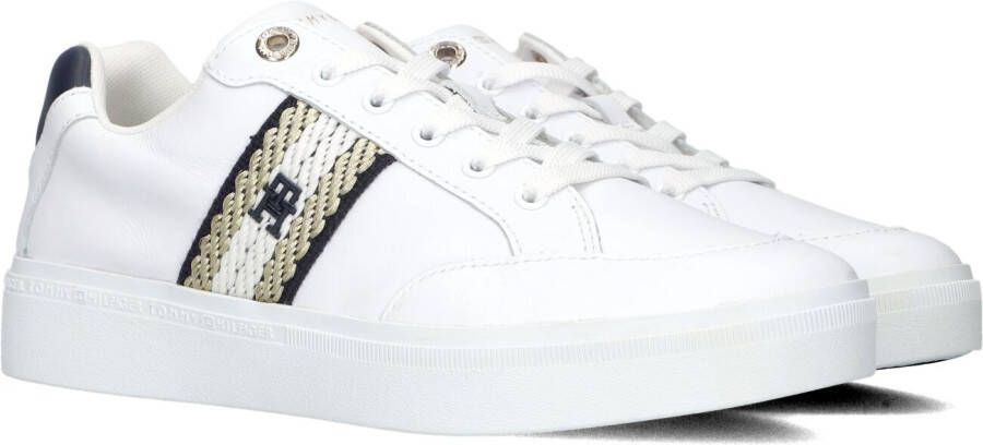 Tommy Hilfiger Witte Lage Sneakers Court With Webbing