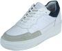 Blackstone Patchwork Lage Sneaker in Wit Marineblauw White Heren - Thumbnail 3