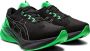 ASICS Novablast 3 Lite-Show Heren Sportschoenen Hardlopen zwart groen - Thumbnail 4