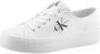 Calvin Klein Jeans Witte Eenvoudige Sneakers Lente Zomer Veters White Dames - Thumbnail 4