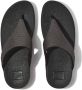 FitFlop Lulu Glitz-Canvas Toe-Post Sandals ZWART - Thumbnail 4