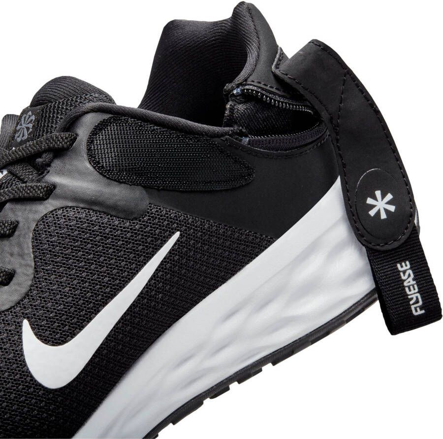 Nike Revolution 6 FlyEase eenvoudig aan en uit te trekken hardloopschoenen voor heren (straat) Zwart - Foto 14