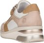 Remonte Sneaker met chique perforaties Beige Champagne Wit Zand - Thumbnail 10