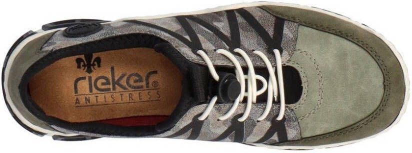 Rieker Slip-on sneakers met print opzij