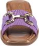 Tamaris Elegante paarse slipper met gouden ketting Purple Dames - Thumbnail 7