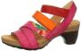 Think 3-000301-5020 Fuchsia combi dames sandaal wijdte G - Thumbnail 5