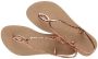 Havaianas Luna Premium II sandalen met glitters roségoud Meisjes Rubber 35 36 - Thumbnail 6