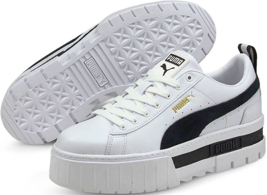 Puma Mayze Lth Wn's Fashion sneakers Schoenen white black maat: 37.5 beschikbare maaten:36 37.5 38.5 40.5 41 42 - Foto 6