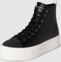 Armani Exchange Zwarte Vetersneakers Hoge Top Model Black Dames - Thumbnail 2