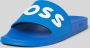 Hugo Boss Blauwe Slider Sandalen Kirk Model Blue Heren - Thumbnail 4