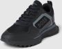 Boss Black Zwarte Tech Fabric Sneakers Ronde Neus Black Heren - Thumbnail 3