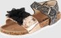 Colors of California Bio Glitter Sandal With Ankle Sandalen Meisjes Kids Zwart - Thumbnail 3