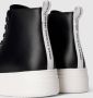 Armani Exchange Zwarte Vetersneakers Hoge Top Model Black Dames - Thumbnail 7