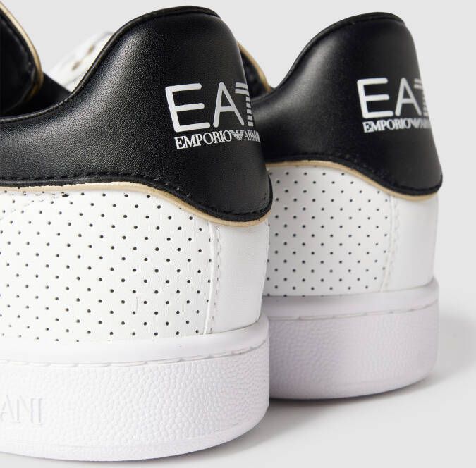 EA7 Emporio Armani Sneakers met labelprint model 'ACTION LEATH'