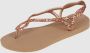 Havaianas Luna Premium II sandalen met glitters roségoud Meisjes Rubber 35 36 - Thumbnail 8