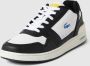 Lacoste Contrasterende kleuren leren T-Clip sneakers White - Thumbnail 4