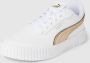 PUMA Carina 2.0 Metallic Shine Dames Sneakers White- Gold- Silver - Thumbnail 4