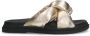 Sacha Dames Gouden slippers met knoop detail - Thumbnail 3