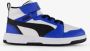 Puma Rebound V6 Mid sneakers wit zwart blauw Imitatieleer 34 - Thumbnail 3