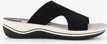 Softline dames slippers zwart wit