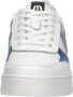 Maruti Mave | White Blue Denim Pixel Wit Leer Lage sneakers Dames - Thumbnail 8