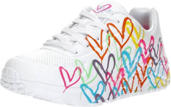Skechers Uno Lite Spread The Love Meisjes Sneakers Wit Mutlicolour - Foto 12
