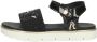 Replay sandalen met steentjes zwart Meisjes Imitatieleer Logo 31 - Thumbnail 4