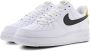 Nike Air Force 1 '07 Lv8 White Black Dark Sulfur Opti Yellow Schoenmaat 39 Sneakers DM0118 100 - Thumbnail 5