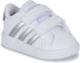 Adidas Sportswear Grand Court 2.0 sneakers wit matzilver Imitatieleer 24 - Thumbnail 5