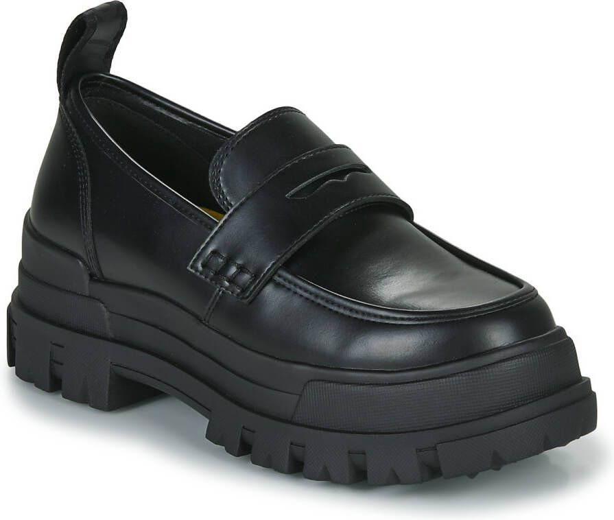 Buffalo Zwarte platte schoenen Aspha collectie Black Dames