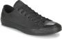 Converse Monochrome Tutta Nera Lage Sneakers Zwart Unisex - Thumbnail 2