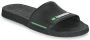 Havaianas Brasil Slide Slippers Unisex zwart wit groen - Thumbnail 2