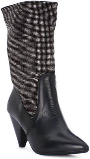 Juice Shoes Low Boots TEVERE NERO STRASS CANNA DI FUCILE