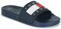 Tommy Hilfiger Tommy Jeans Flag Pool Slide Open Teen blauw - Thumbnail 5