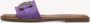 Tamaris Elegante paarse slipper met gouden ketting Purple Dames - Thumbnail 4