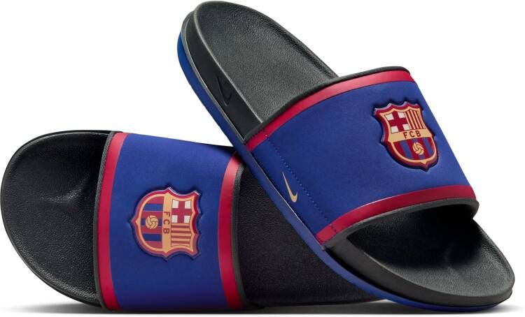 Nike FC Barcelona Slippers 2024-2025 Blauw Rood Goud